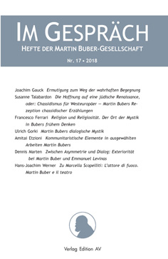 IM GESPRÄCH HEFTE DER MARTIN BUBER-GESELLSCHAFT 18